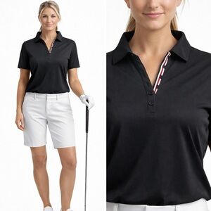 Gordon Cooper Golf Black Polo Meryl Nylon Tshirt XL​​​​​​